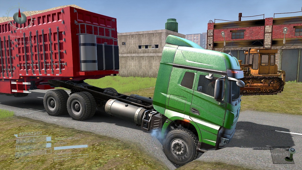 Truck vs Extreme Broken Road with Speed Bumps - Spintires: Mudrunner Gameplay #218