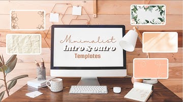 Minimalist Intro & Outro Templates  🤍💗 | No text | Minimal Theme