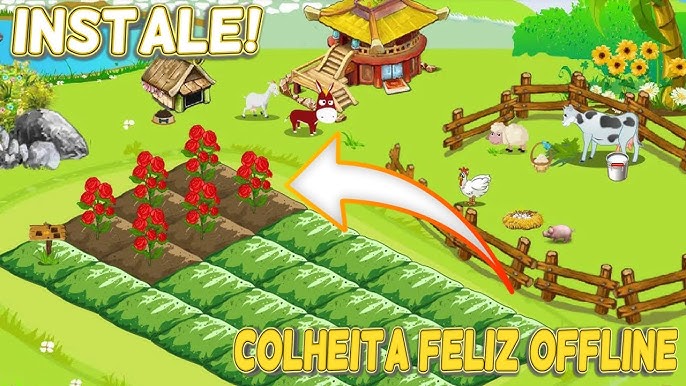 COLHEITA FELIZ: MELHOR JOGO DE FAZENDA - PLANTANDO BERINJELA! 