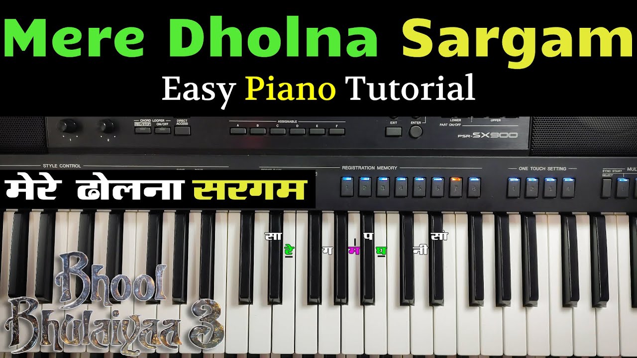 Mere dholna 3 0 sargam tutorial bhool bhulaiyaa 3 dsr deva youtube
