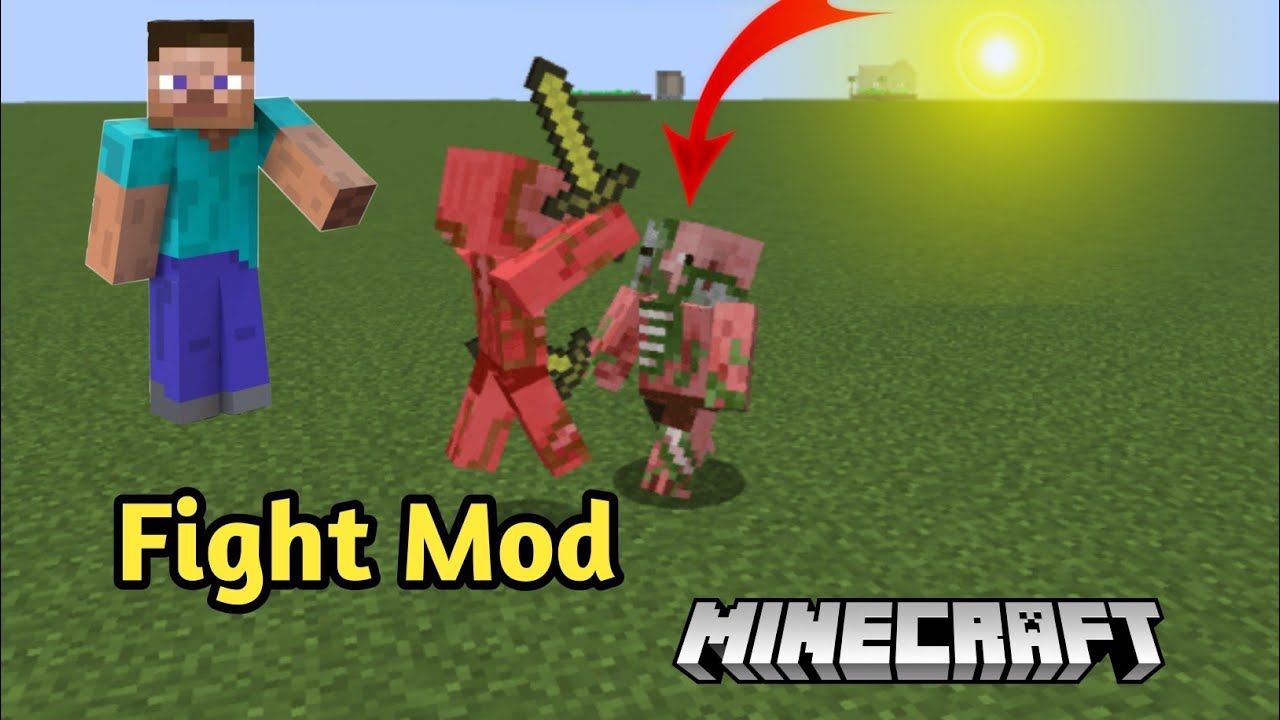 Minecraft Mob fighting Mod download pe || in hindi || 1.18 - YouTube
