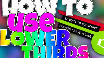 How To Use Lower Thirds On Android(Kinemaster)