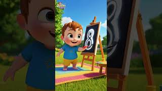 Learn Numbers 6 to 10 🎨🔢 | Baby Painting Colors | Counting for Kids #shorts