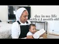 Day In The Life With a 4 Month Old + Working From Home | VLOG
