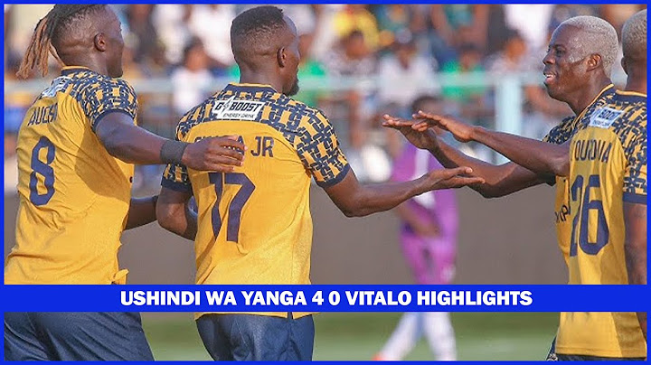 USHINDI WA YANGA 4 0 VITALO HIGHLIGHTS...................................