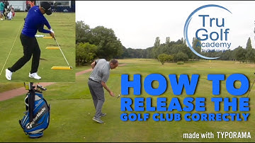 HOW TO RELEASE THE GOLF CLUB CORRECTLY. LOW LEFT EXIT!