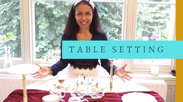 How to set the table | 🍰Afternoon Tea 🍽