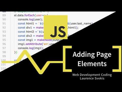 How to create page HTML elements with JavaScript code append prepend ...