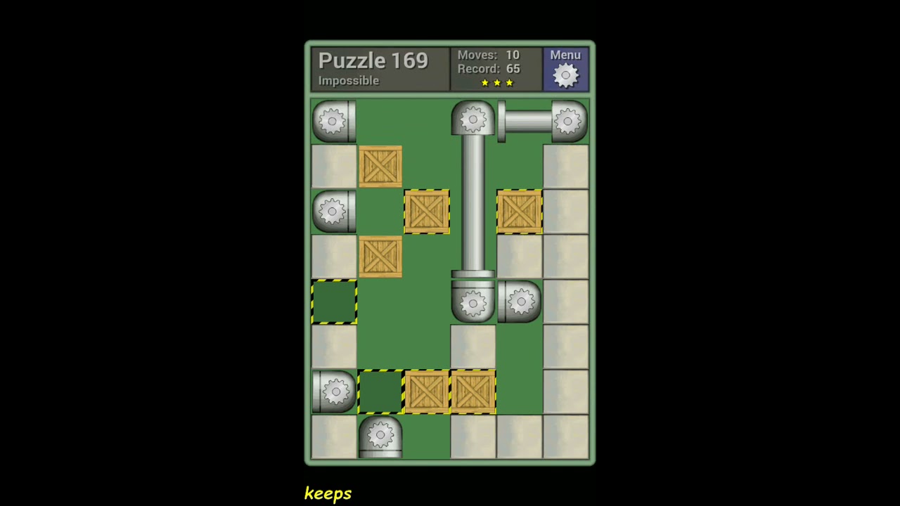 Pushing Machine (Impossible) Level Puzzle 169 - Perfect Solution