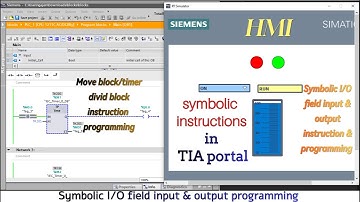 symbolic io field tia portal || how to configure input and out by io field s7 100 Plc program 
