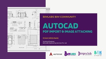 AutoCAD -PDF IMPORT & IMAGE ATTACHING #Traning/31 #ENGLISH #BIMLABS