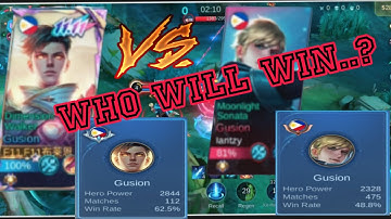 Gusion vs Gusion.retribution  vs petrify , who will win. Watched..