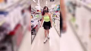 Roller Skating in Walmart - Using Detachable Roller Skate Shoes
