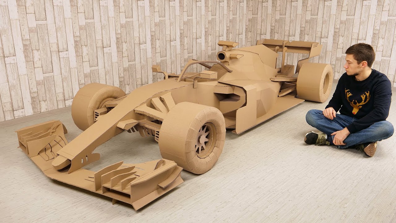 how-to-make-formula-1-car-from-cardboard-for-500-hours-youtube