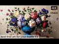 Elegant Floral Symphony – 4K Ultra HD Frame TV Art (5 Hours)