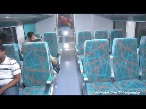 Inside Double Decker Coach : Dhanbad Howrah AC Double Decker Express