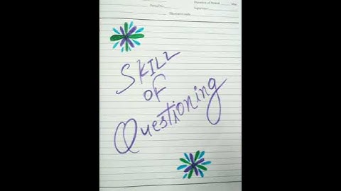 Skill of Questioning/🌟/ Political Science/🌟/Micro Lesson Plan 📚