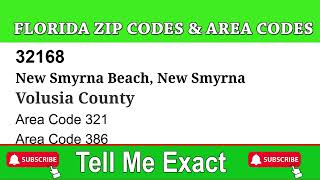 New Smyrna Beach ZIP Code and Area Code