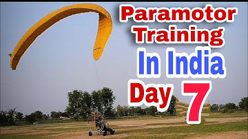 training Day | part 7 |1st paramotor takeoff with pilot Kuldeep Taak | best Paramotor training india