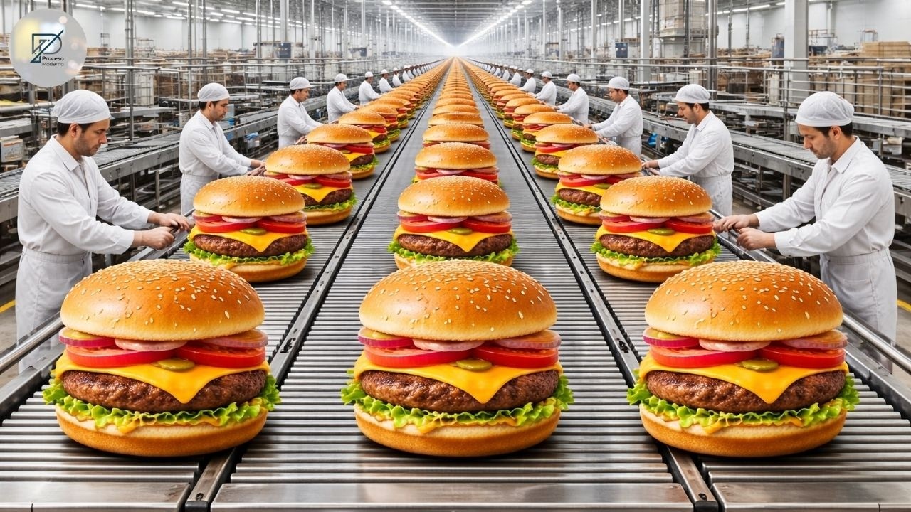 Dentro de la Mega Fábrica de Hamburguesas: Así se Hace el Hamburguesa