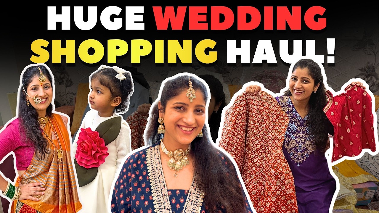 HUGE Wedding Shopping Haul! All the Outfits We Got for the Shaadi! 😍 @AlbeliRitu