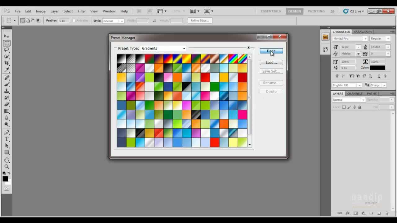 How To Install A Gradient In Photoshop YouTube How To Install A Gradient In Photoshop YouTube