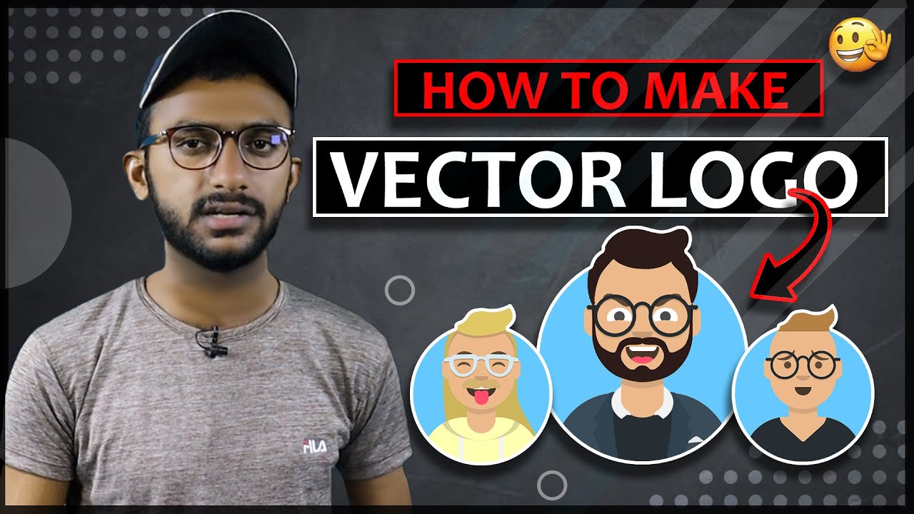 How to Make Vector Logo for Youtube Channel | Youtube logo kaise banaye ...