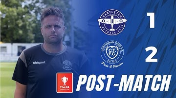🎤 𝗣𝗼𝘀𝘁-𝗠𝗮𝘁𝗰𝗵 | Joe Sharples on our FA Youth Cup victory against Eastleigh 