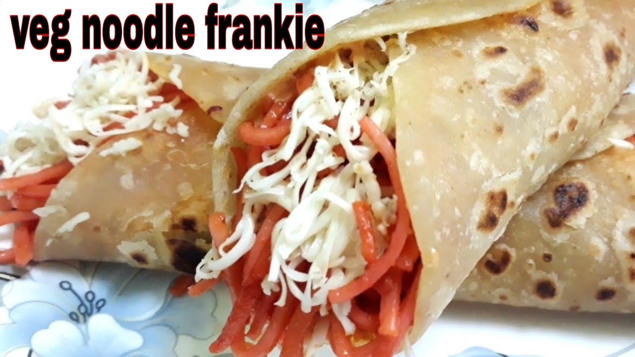 Veg noodles frankie recipehow to make noodle FrankieMumbai street