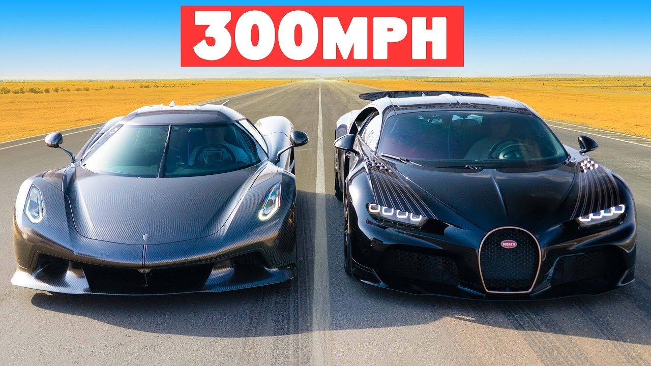 Fastest Koenigsegg v Fastest Bugatti  DRAG RACE