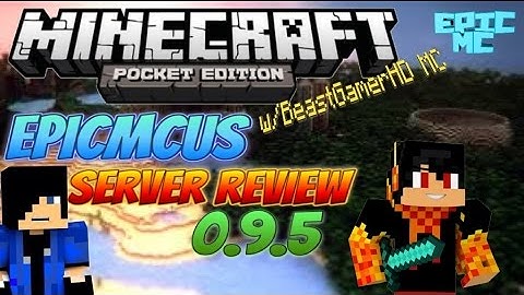 EpicMCUS [0.9.5] Minecraft Pocket Edition Server Review w/BeastGamerHD MC