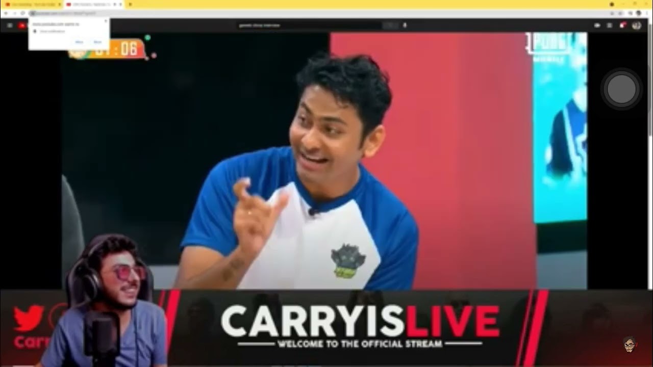 Carry react on gareboo interview 😂🤣.   