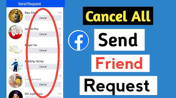 How to cancel all sent friend request on facebook bangla tutorial 2023