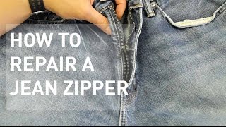 How to Fix a Jean Zipper Off Track