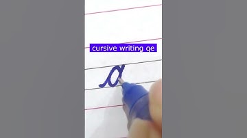 How to write small letter qe | Cursive writing a to z #cursivewriting #handwriting  #shorts #cursive