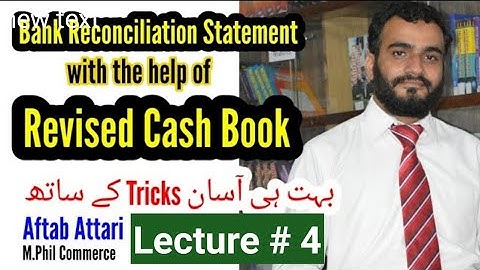 bank reconciliation statement | bank reconciliation statement BBA B.Com | financial accounting