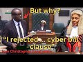 MP Kang Ombe REJECTS Cyber Crimes Bill Clause 10 Will The Bill Be Changed Constitutionamendment MP Kang Ombe REJECTS Cyber Crimes Bill Clause 10 Will The Bill Be Changed Constitutionamendment