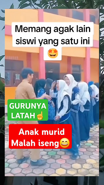 LATAH BICARA❌️LATAH JOGET✅️ Apa jadinya‼️ #guru #sekolah #siswa