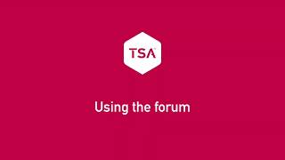 Famous TSA Forums User Guide Profile