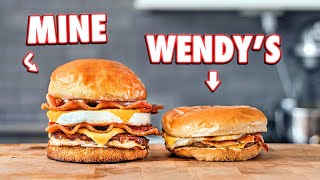 Making the Wendy’s Breakfast Baconator At Home | But Better