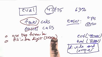 Making Fewer Calls - Design of Computer Programs
