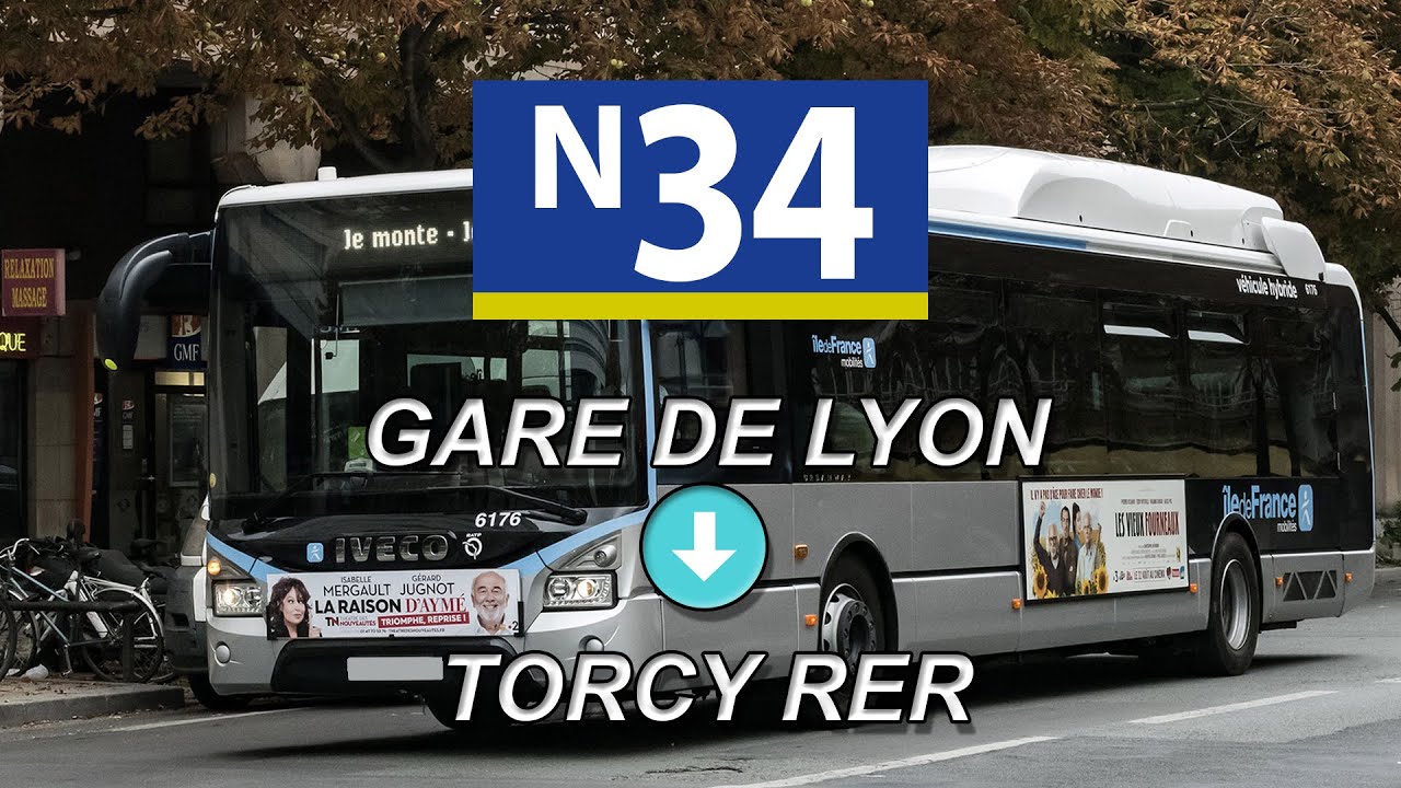 Noctilien N34 | Gare de Lyon  - Torcy RER