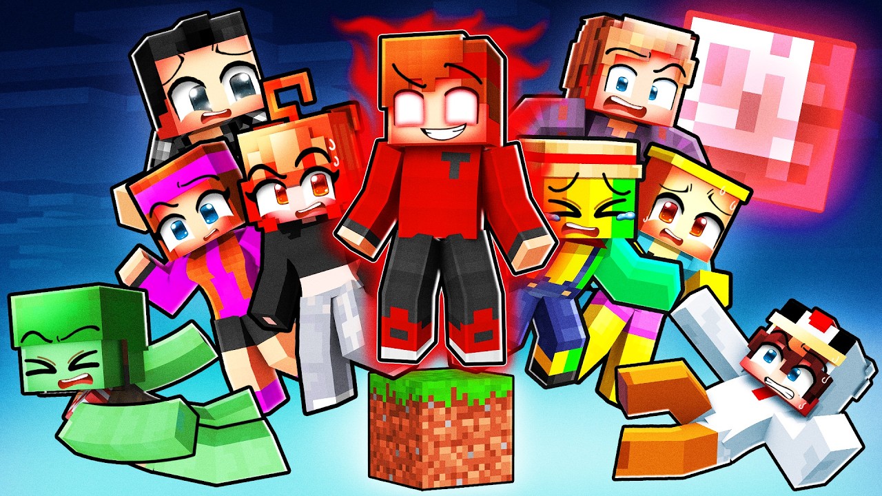 J'ai enfermé 10 YouTubeurs dans un bloc possédé sur Minecraft  !