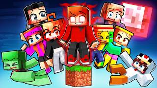 J'ai enfermé 10 YouTubeurs dans un bloc possédé sur Minec...