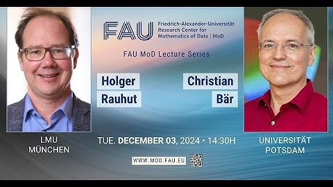 FAU MoD Lecture. Special December 2024
