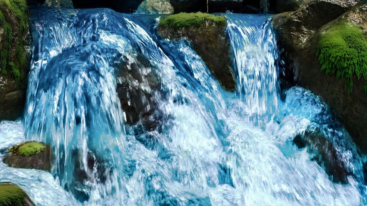 Mini Waterfall in Forest Stream | White Noise Sounds for Sleeping & Relaxing