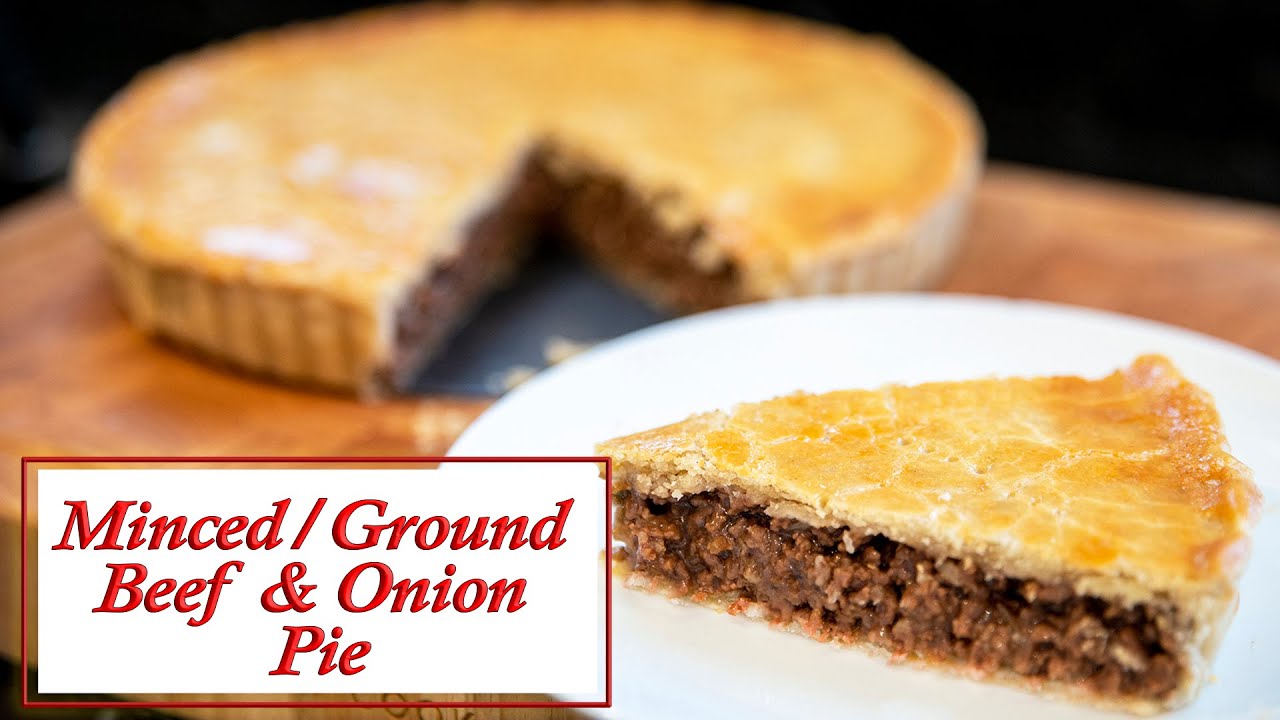 Minced or Ground Beef and Onion Pie 