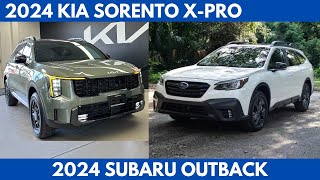 New 2024 Kia Sorento X-Pro Vs. 2024 Subaru Outback a side-by-side Comparison