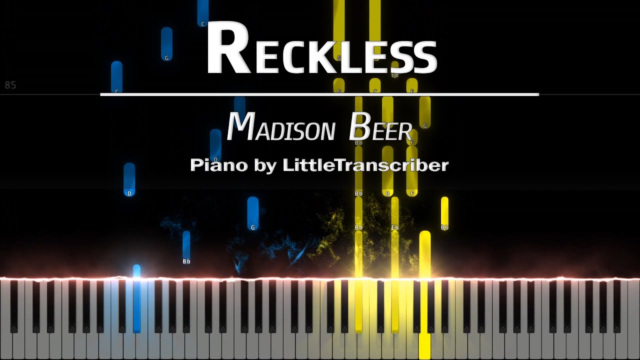 Madison Beer - Reckless (Piano Cover) Tutorial by LittleTranscriber