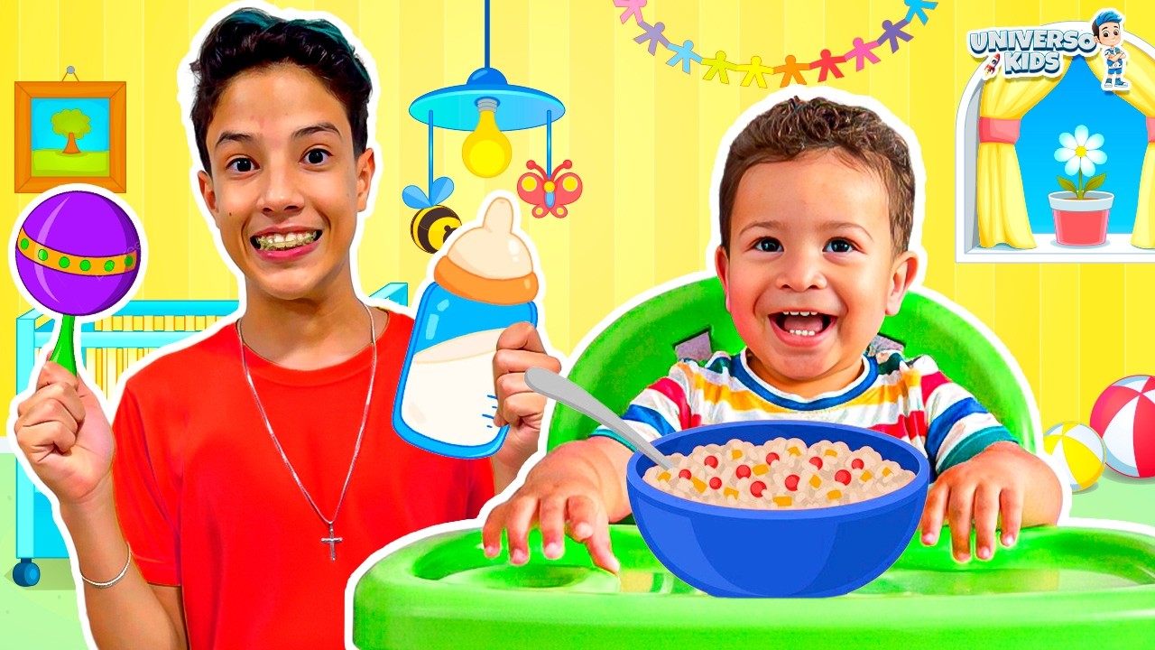 Henrique e o seu irmão Bebê Heitor em Coleção de Histórias engraçadas e divertidas